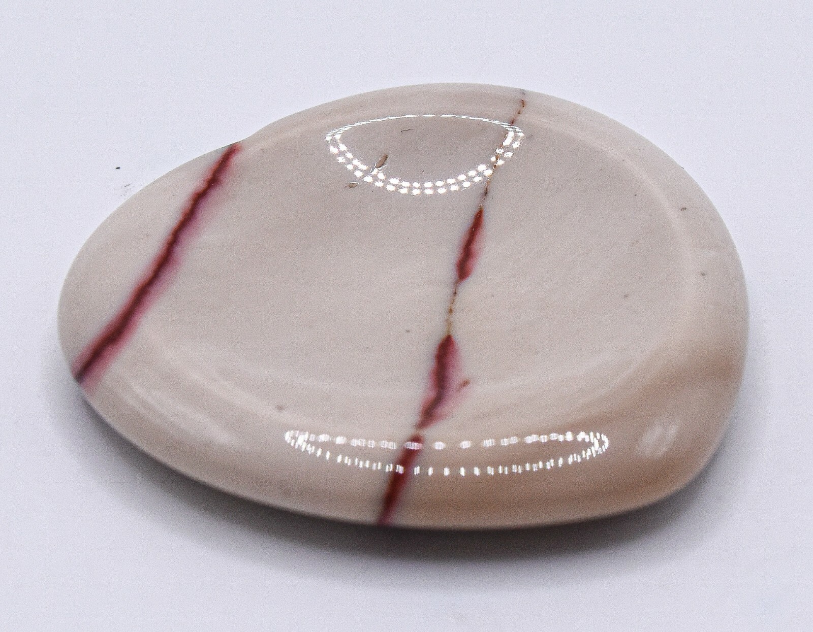 40mm Mookaite Jasper Heart Worry Stone / Mini Bowl Crystal Mineral Australia 1PC