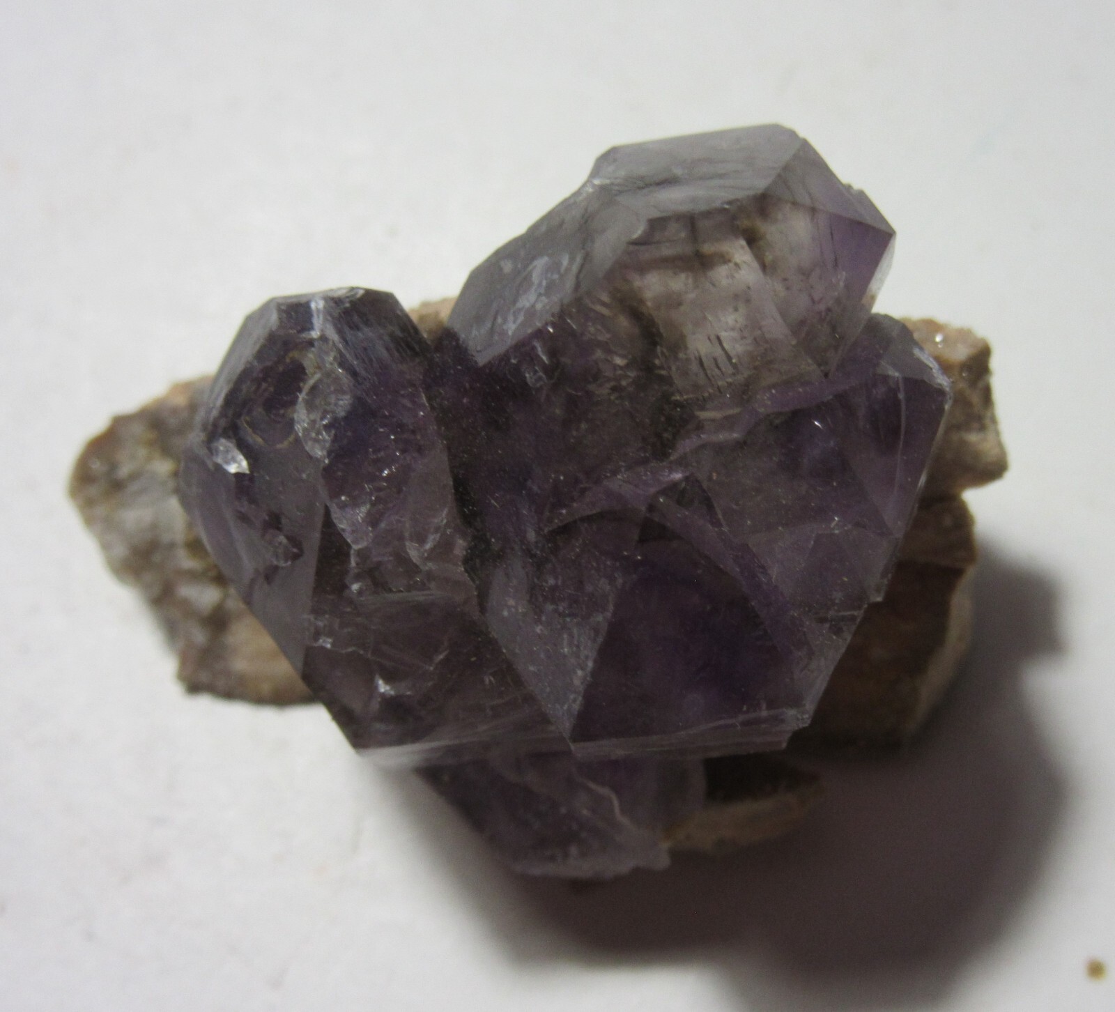 Czechoslovakia Amethyst Quartz 1 5/8″ Cluster on Matrix Collectible CAQCM-7s
