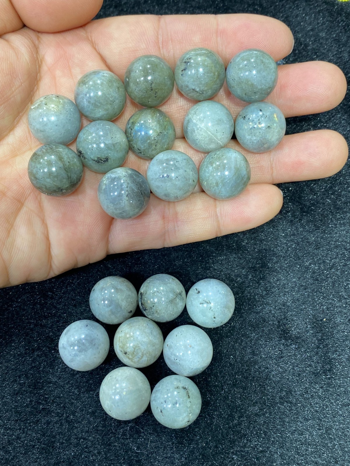 10pcs Natural Labradorite Sphere Carved Quartz Crystal ball 15mm reiki heal gift