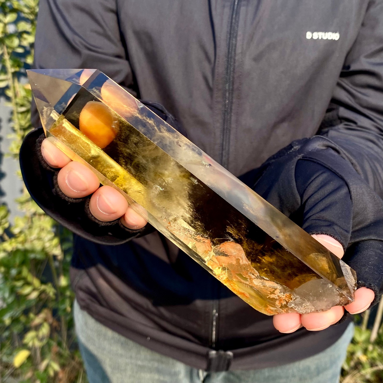 431G Citrine obelisk energy column Reiki healing