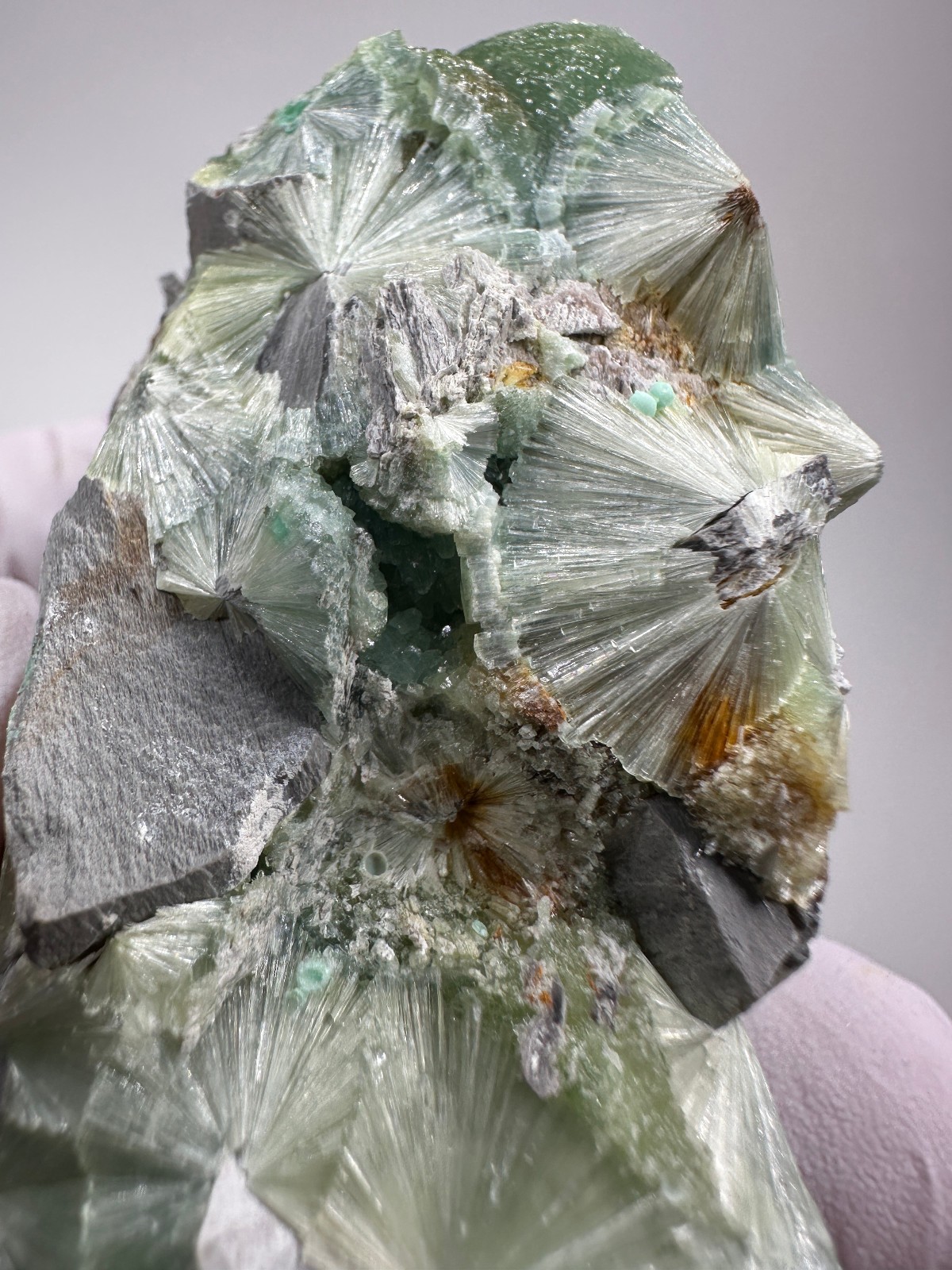 Beautiful Large RARE GREEN Wavellite Specimen from Arkansas