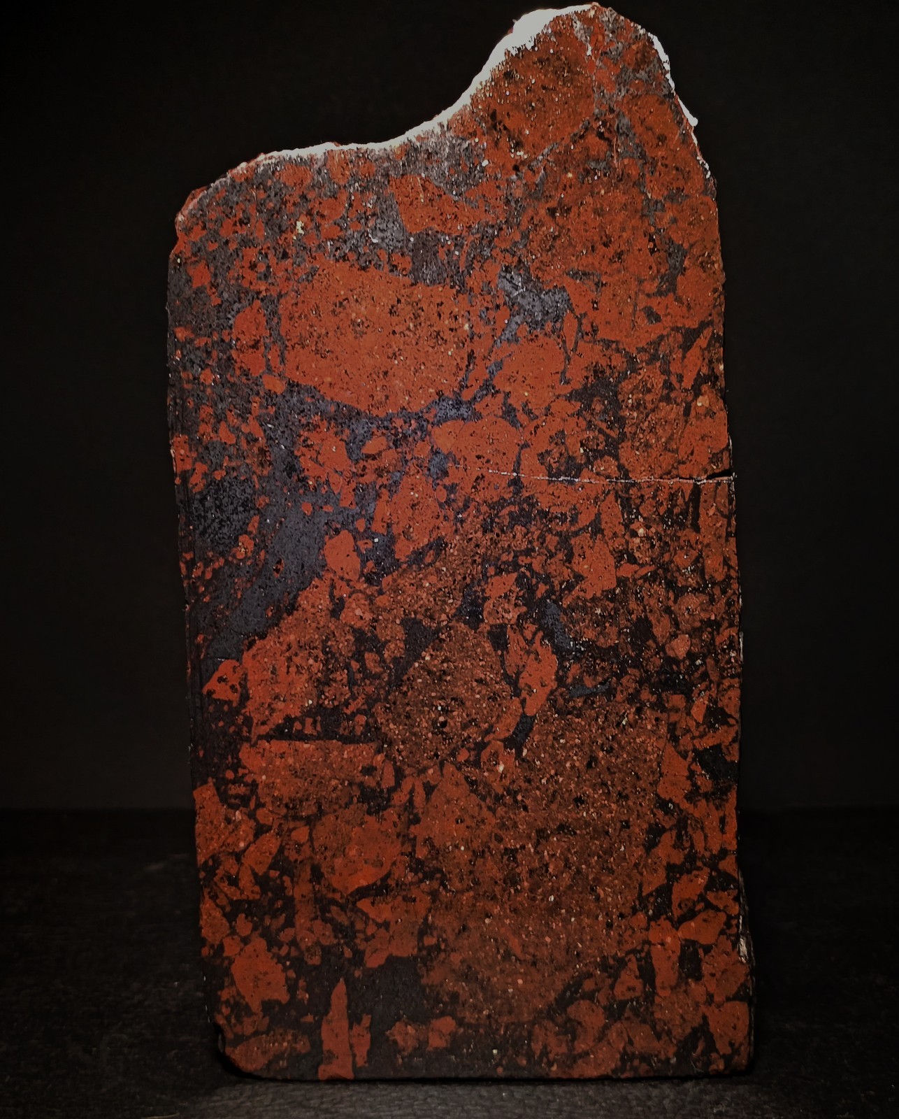 ​873g Pilot Knob Red Jasper Magnetite Breccia Iron Co MO Polished