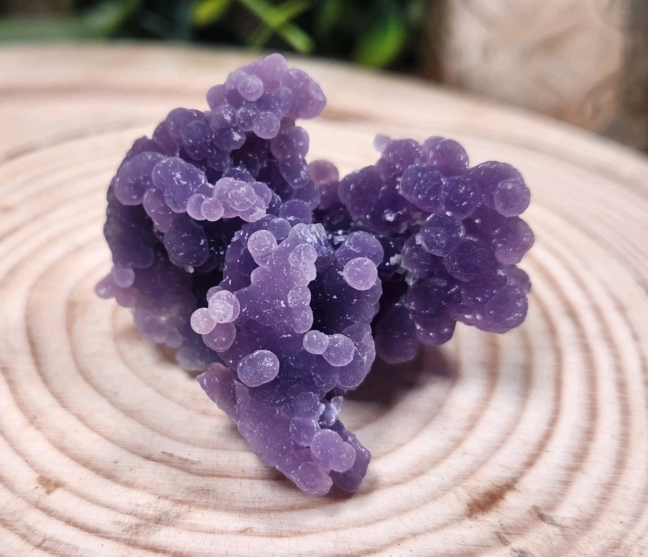 30g Deep Purple Grape Agate Cluster, Botryoidal Chalcedony, Indonesia | 1.75″ E