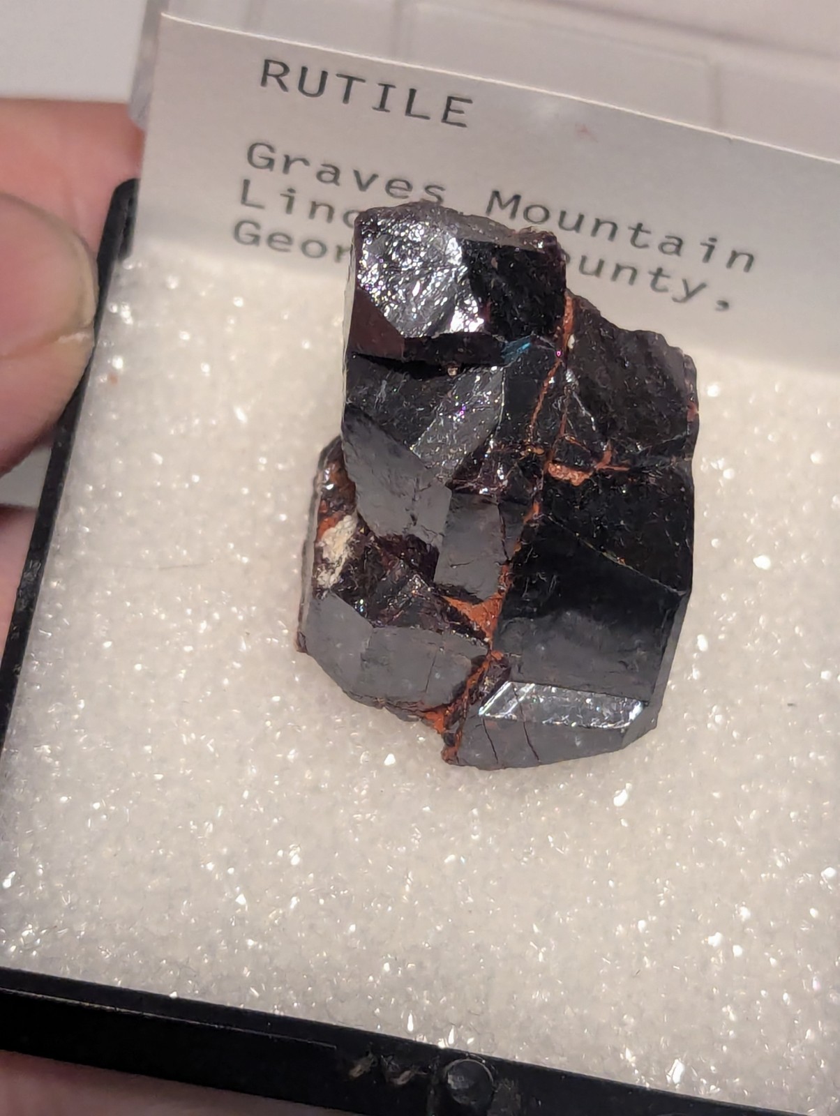 Large Natural Rutile Crystal Graves Mtn GA Georgia