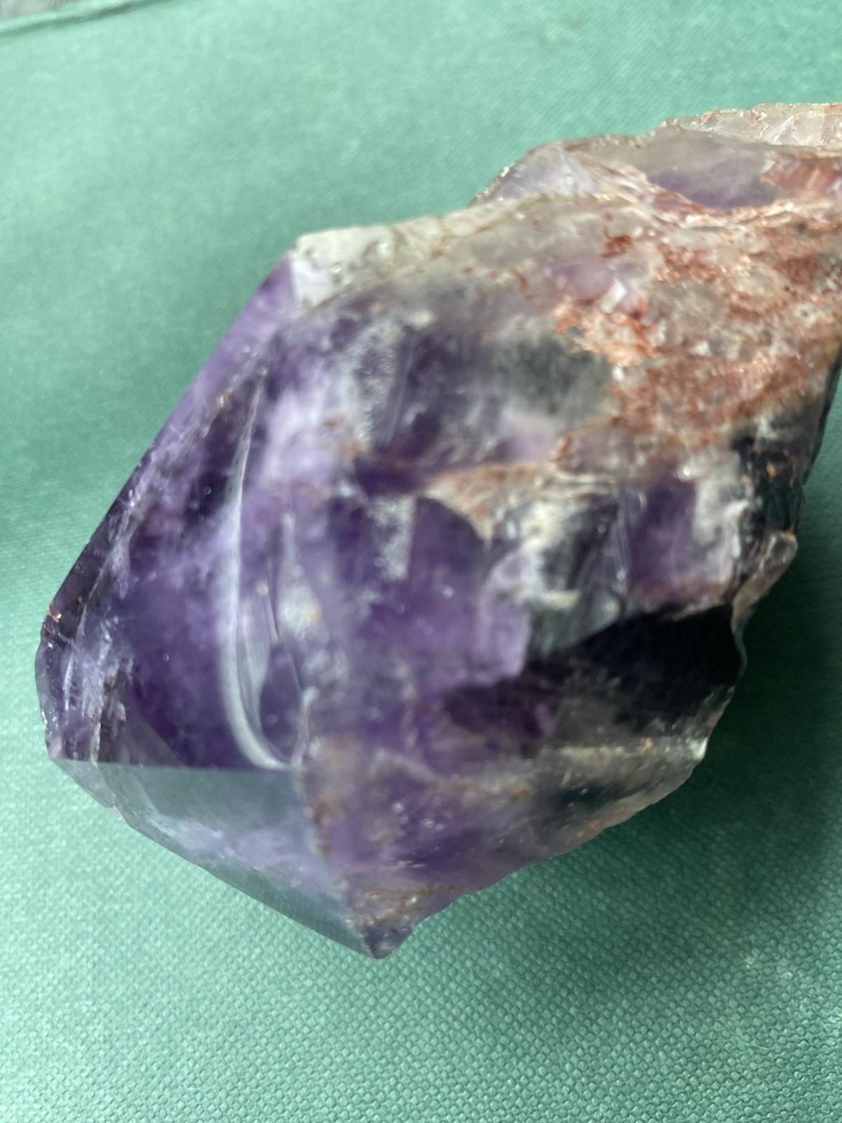 Amethyst Crystal Polished Rare Antique Idar Oberstein Germany 4×2.25×2 Inches