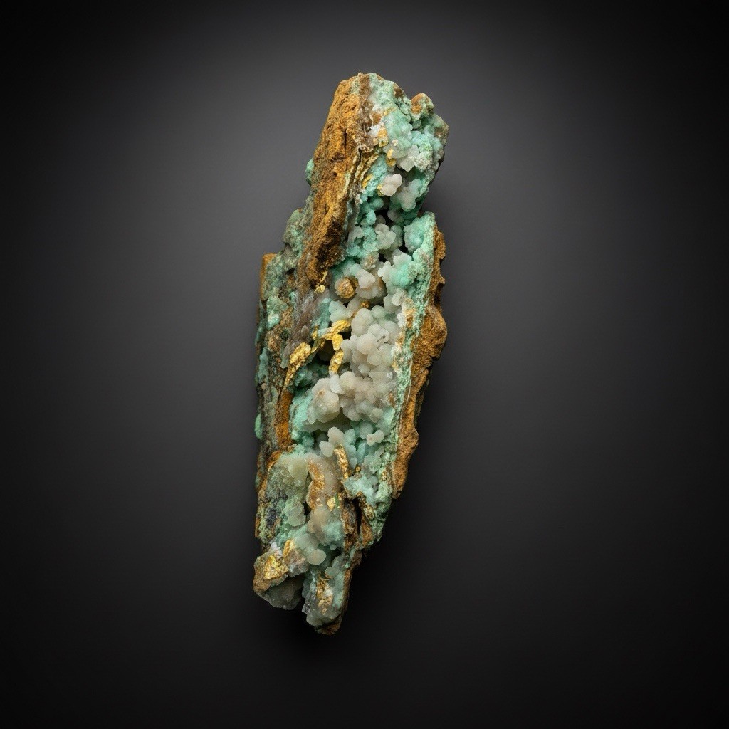 8” Druzy Mint Green Smithsonite Cluster — Indonesia