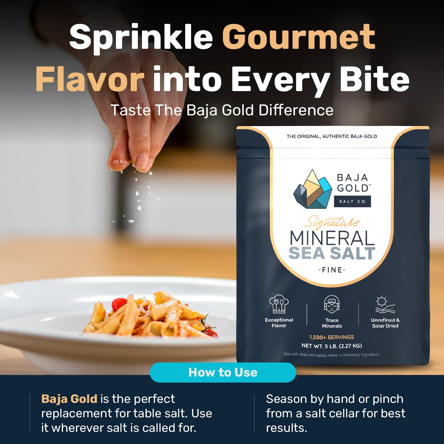 Baja Gold Mineral Sea Salt – Recommended by Gary Brecka 80 Ounce (Pack of 1)