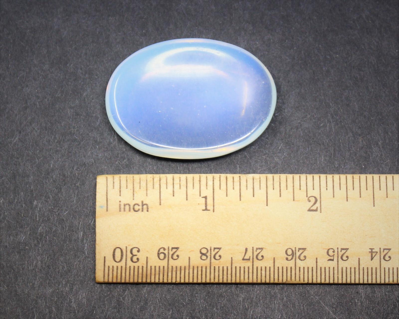 Opalite Worry Stone (Opalite Palm Stone, Smooth Polished Opalite Pocket Stone)