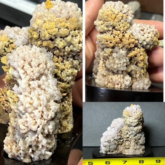 RARE BEAUTIFUL UNIQUE 3 7/16 ” DRUZY AMETHYST STALACTITE FORMATION, URUGUAY