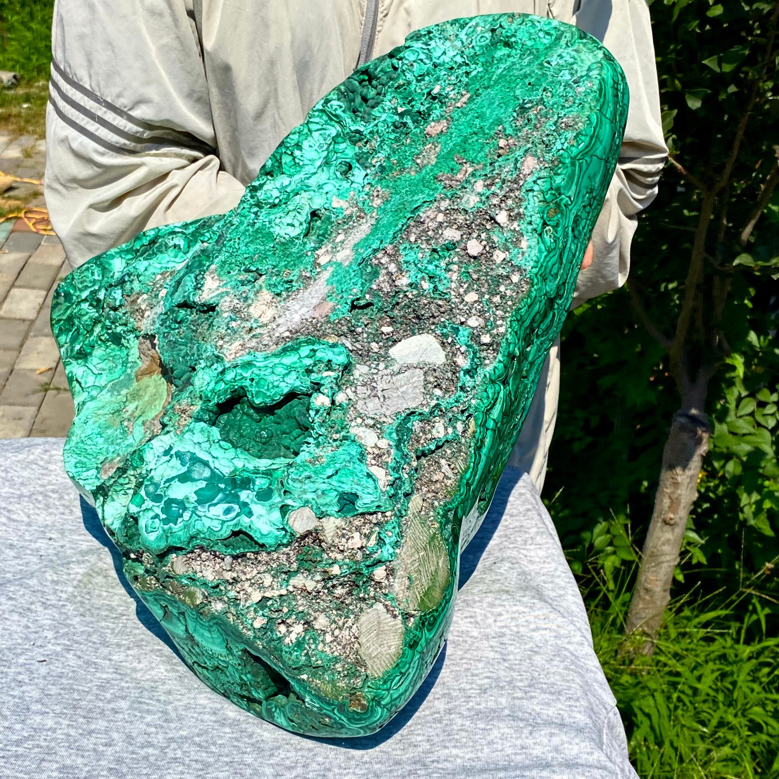 65.91LB TOP Natural Malachite crystal quartz Mineral specimen Reiki gem