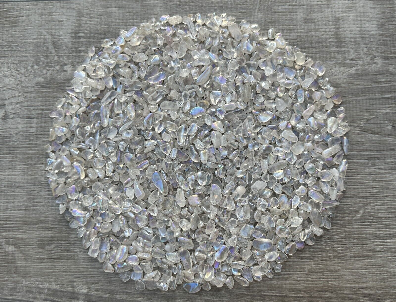 Grade A++ Angel Aura Crystal Semi Tumbled Gemstone Mini Chips 4 – 10 mm,Bulk Lot