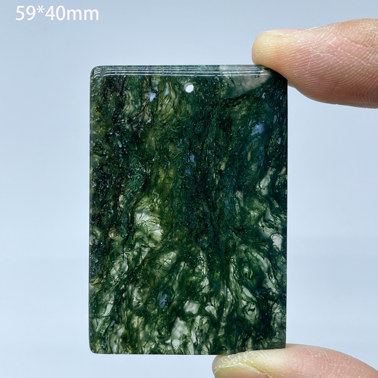 Natural Moss Agate Polished Quartz Crystal Healing Gemstone Home Decoration
