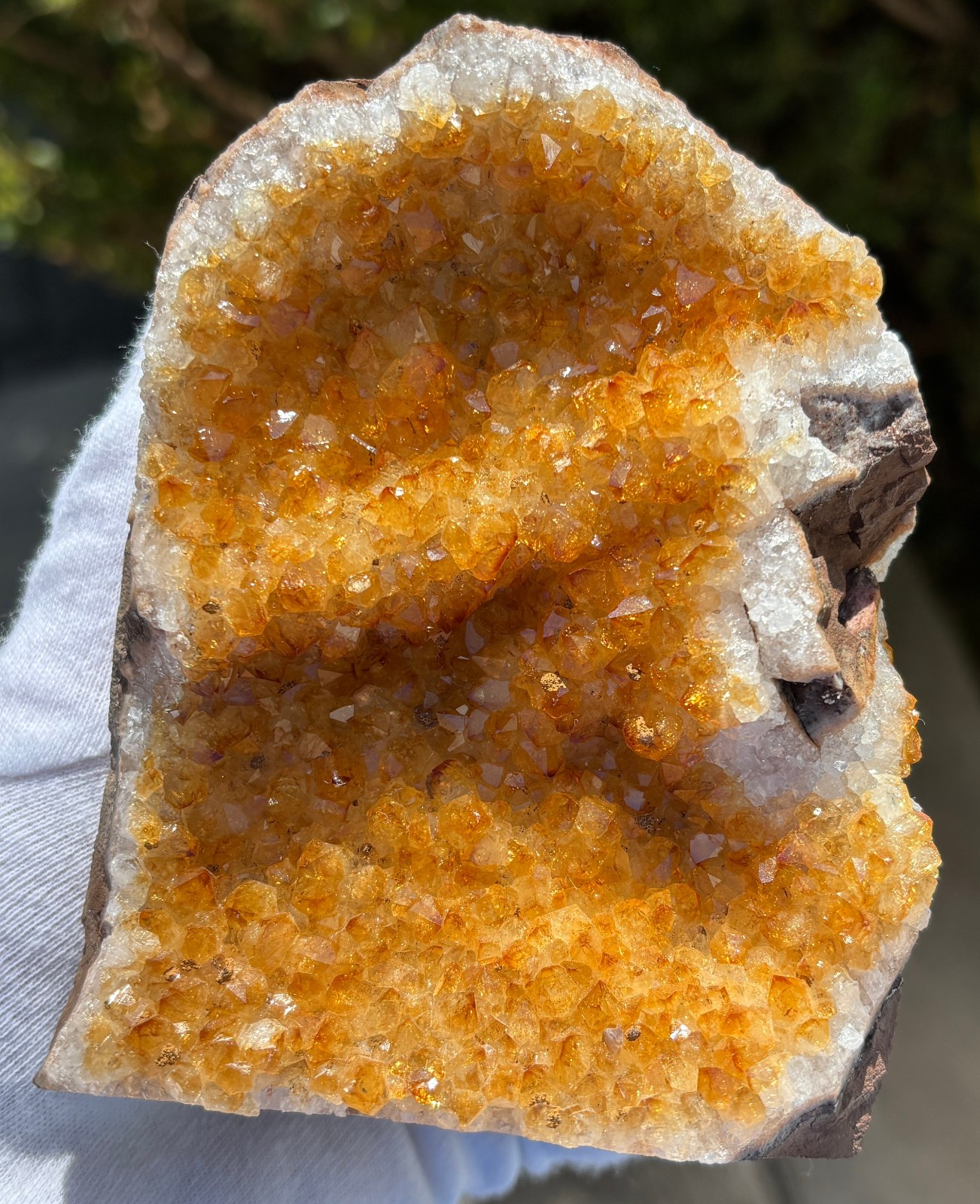 USA SALE 5.3LB LOT 3 CITRINE FREE STANDING SPECIMEN TREATED AMETHYST GOLD GOLDEN