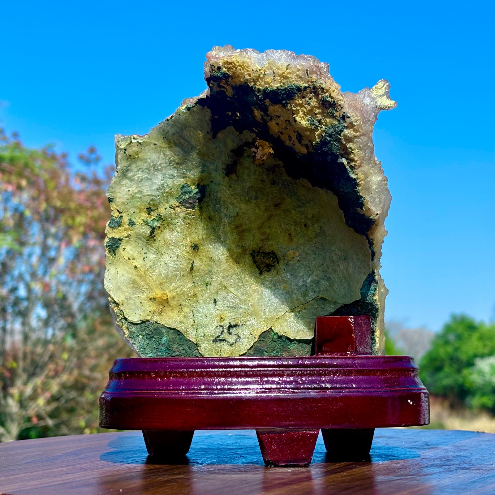 2.08LB Rare Natural Transparent Sunflower Fluorite Mineral Crystal Sample/China