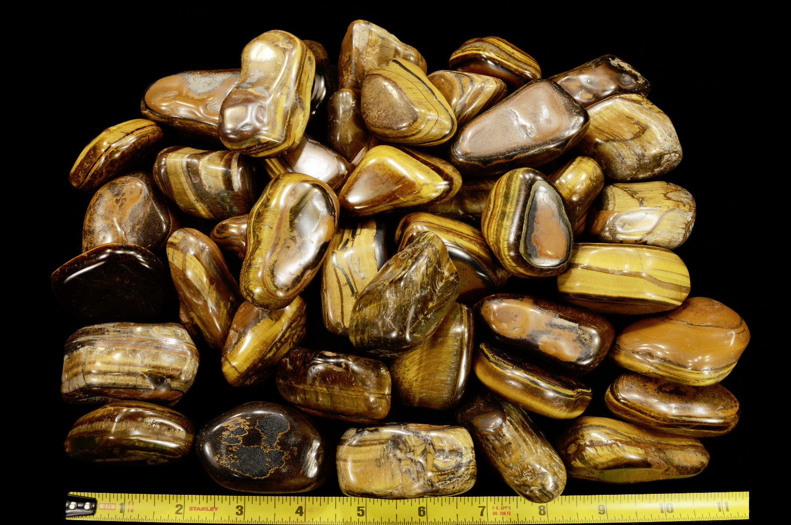 TIGERS EYE 1 1/2″ Tumbled Polished Rock Mineral Chakra Healing Crystal Gemstone