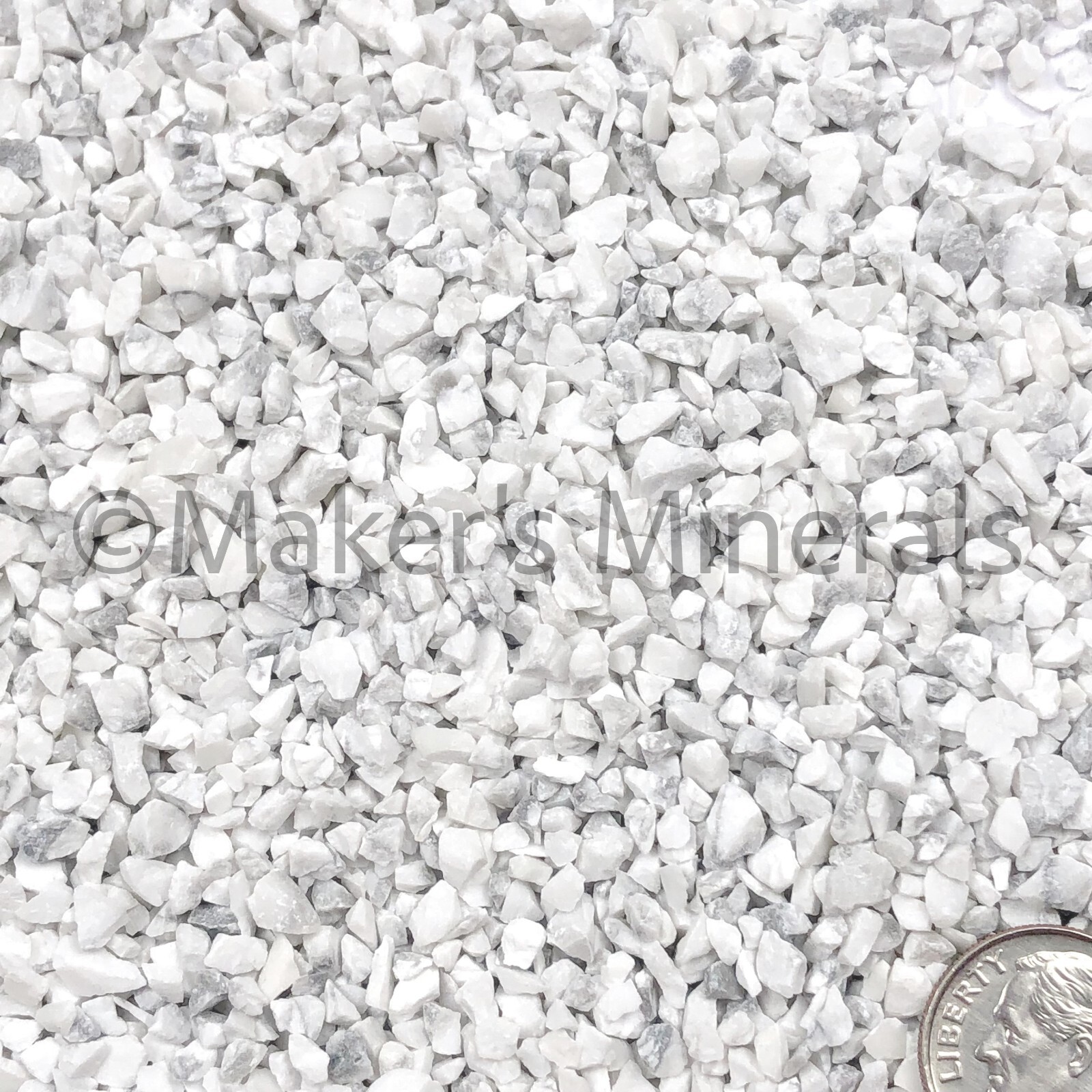 Crushed White Howlite, Gravel 4mm-2mm, Orgone, Crafts, Art, & Resin Supplies
