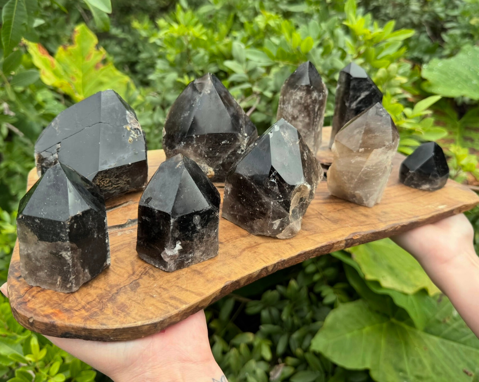 LARGE Smokey Quartz Crystal Point with Cut Base – Smoky Quartz Crystal Points