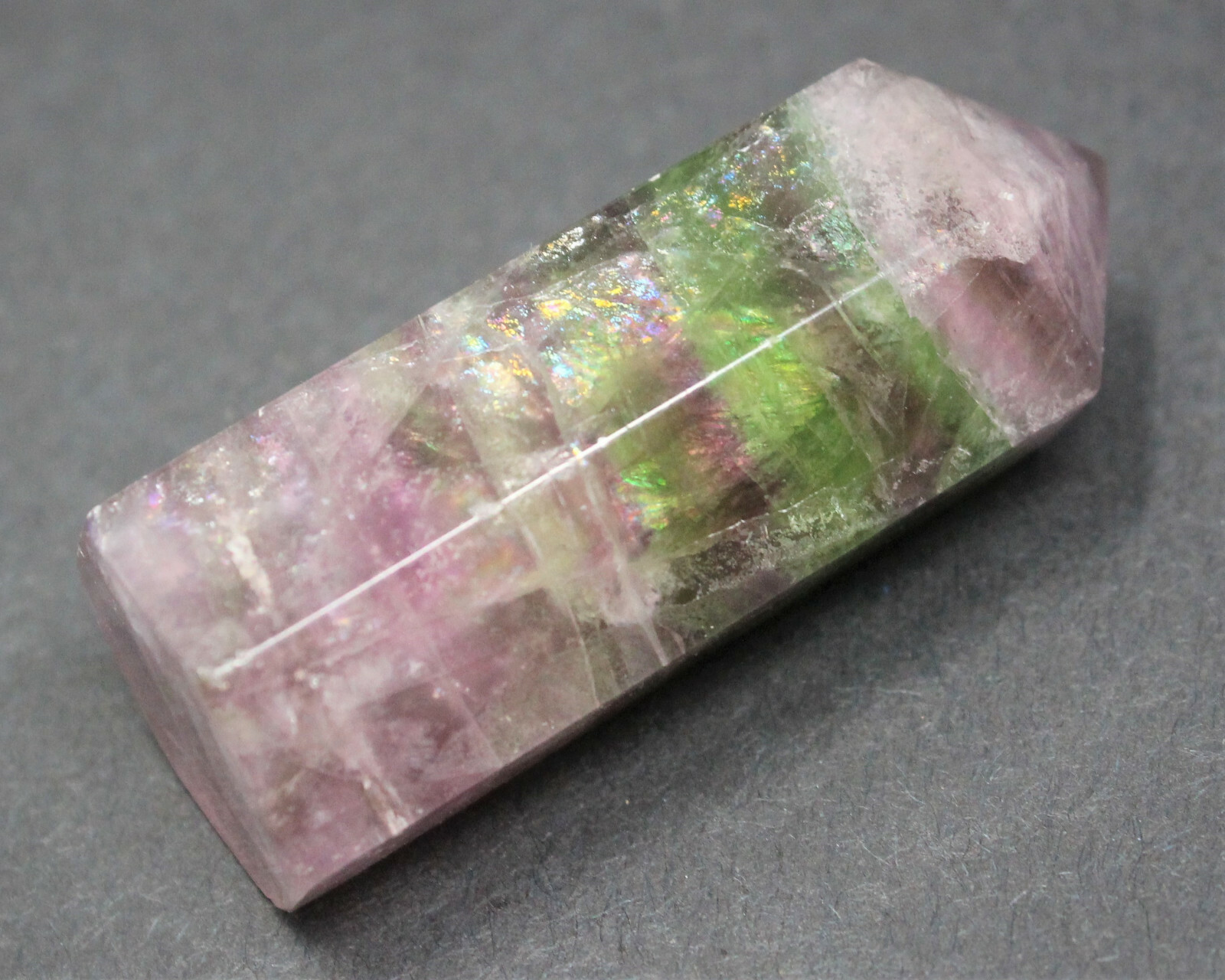 Natural Fluorite Crystal Hexagonal Point 1.75 – 2.25″ Reiki Massage Healing Wand