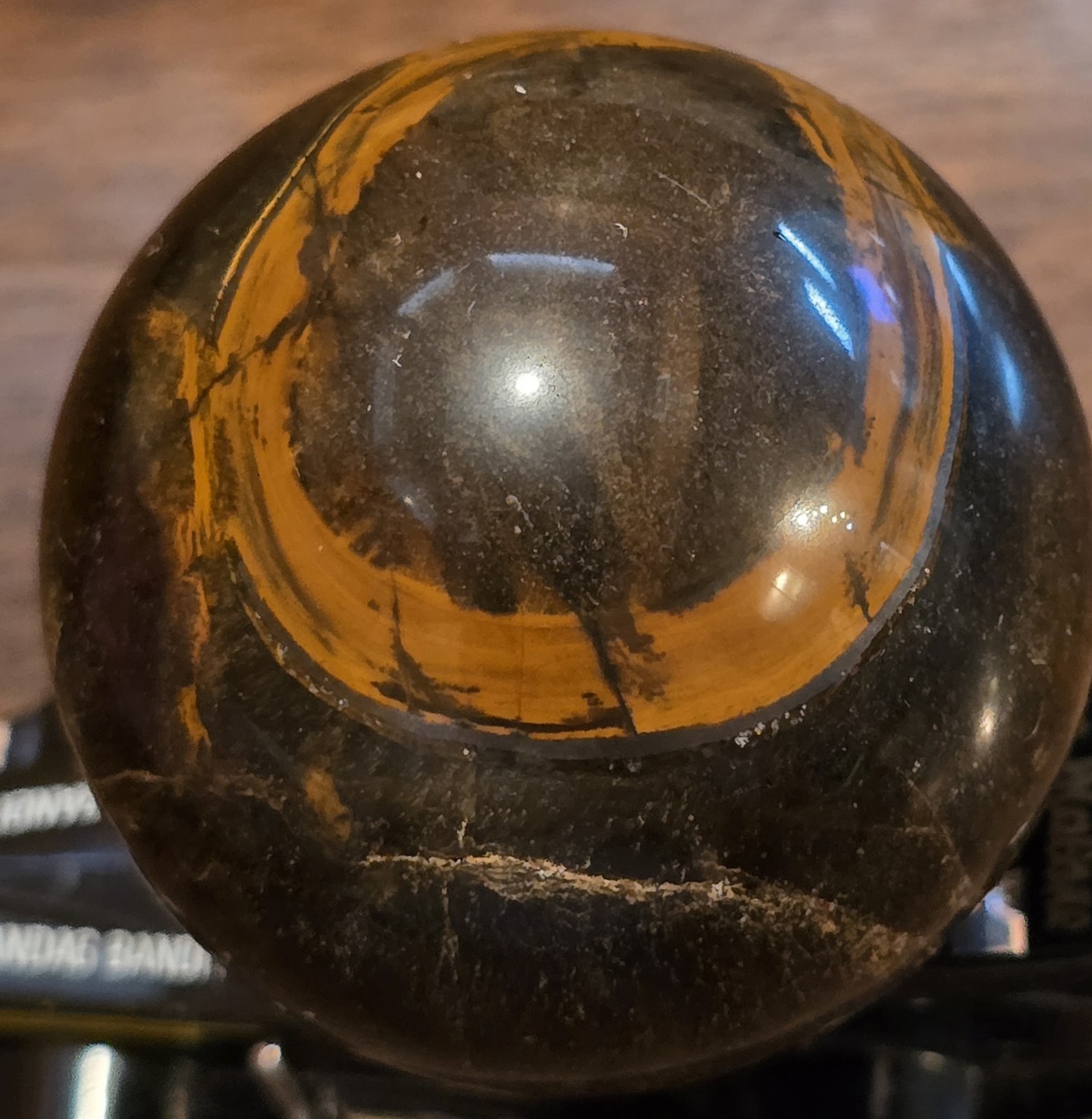 2” Polished Marble Granite Stone Ball Sphere Orb Brown Cream Paperweight