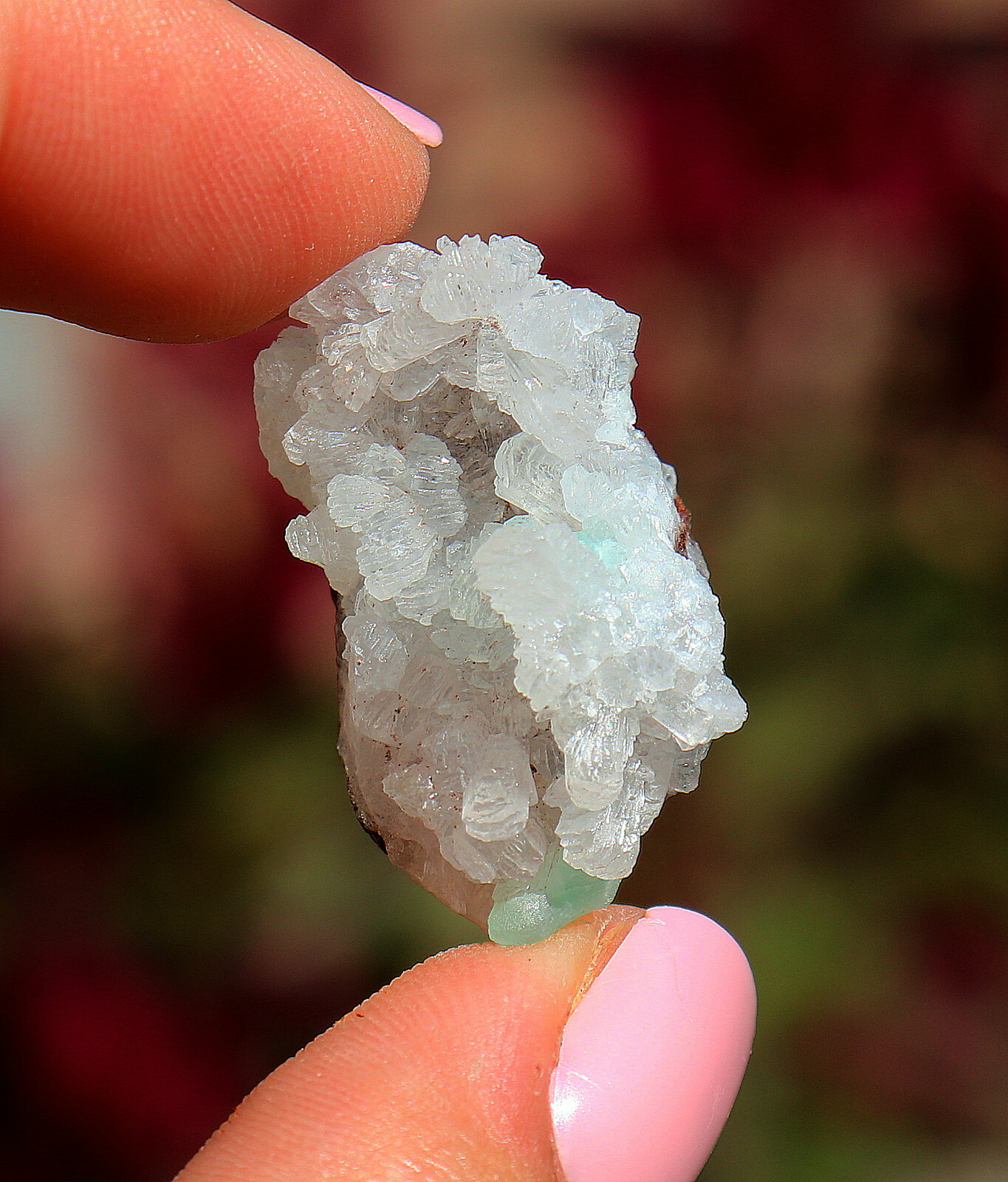 Smithsonite And Hemimorphite On Matrix From Mexico 2.9 Cm’s