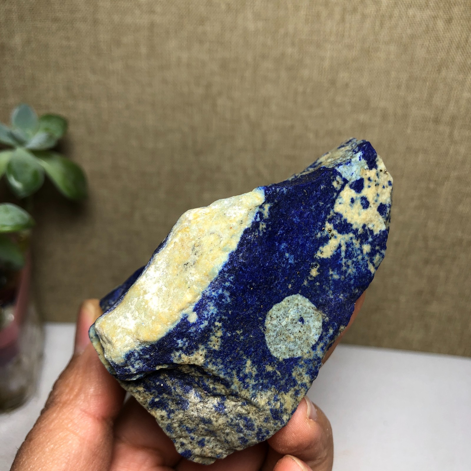 223g Natural lapis lazuli Crystal gemstone Rough Mineral Specimen healing A2024