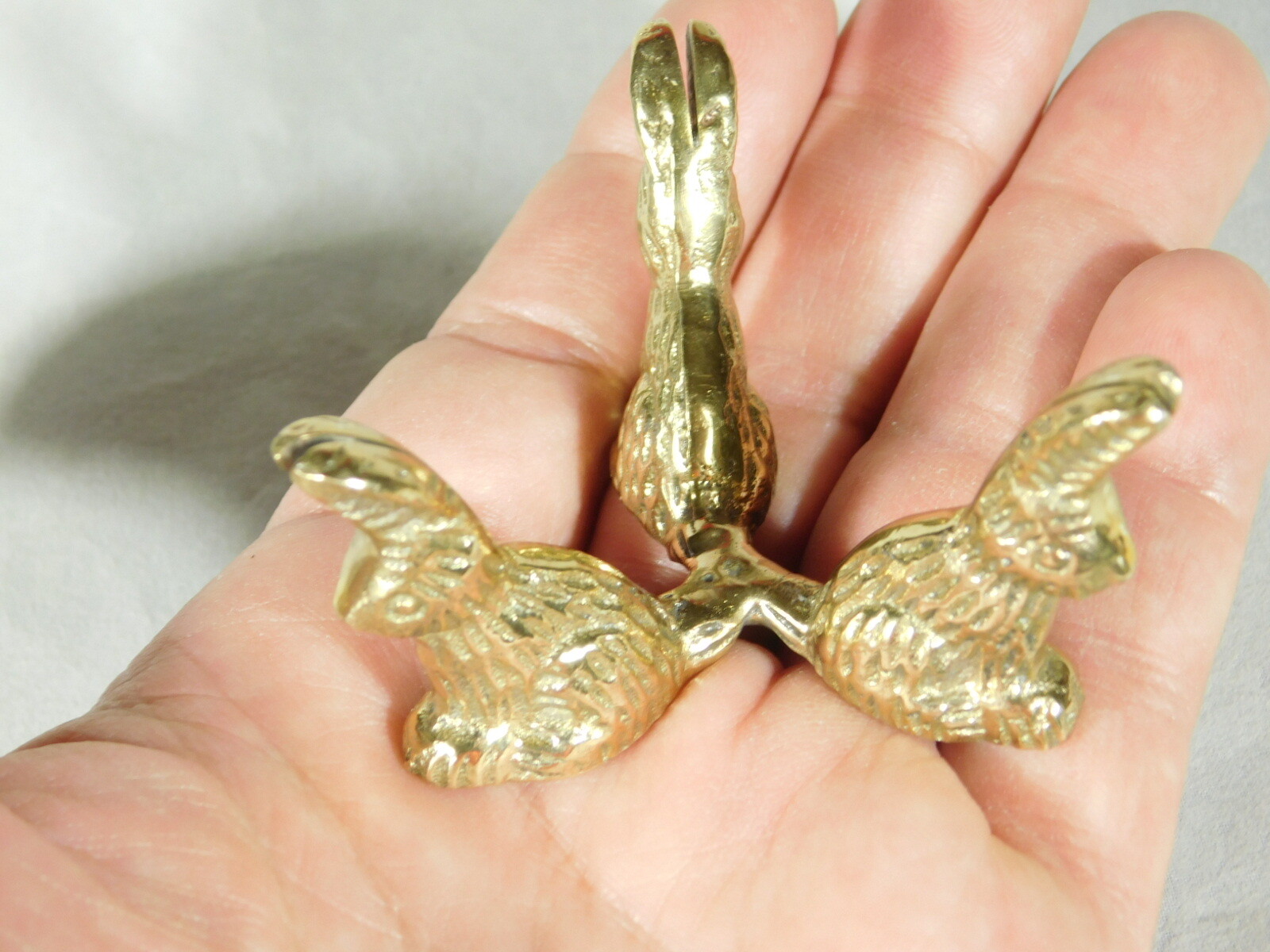 Sphere Display Stand Brass / Gold Color Rabbit Design Medium Size