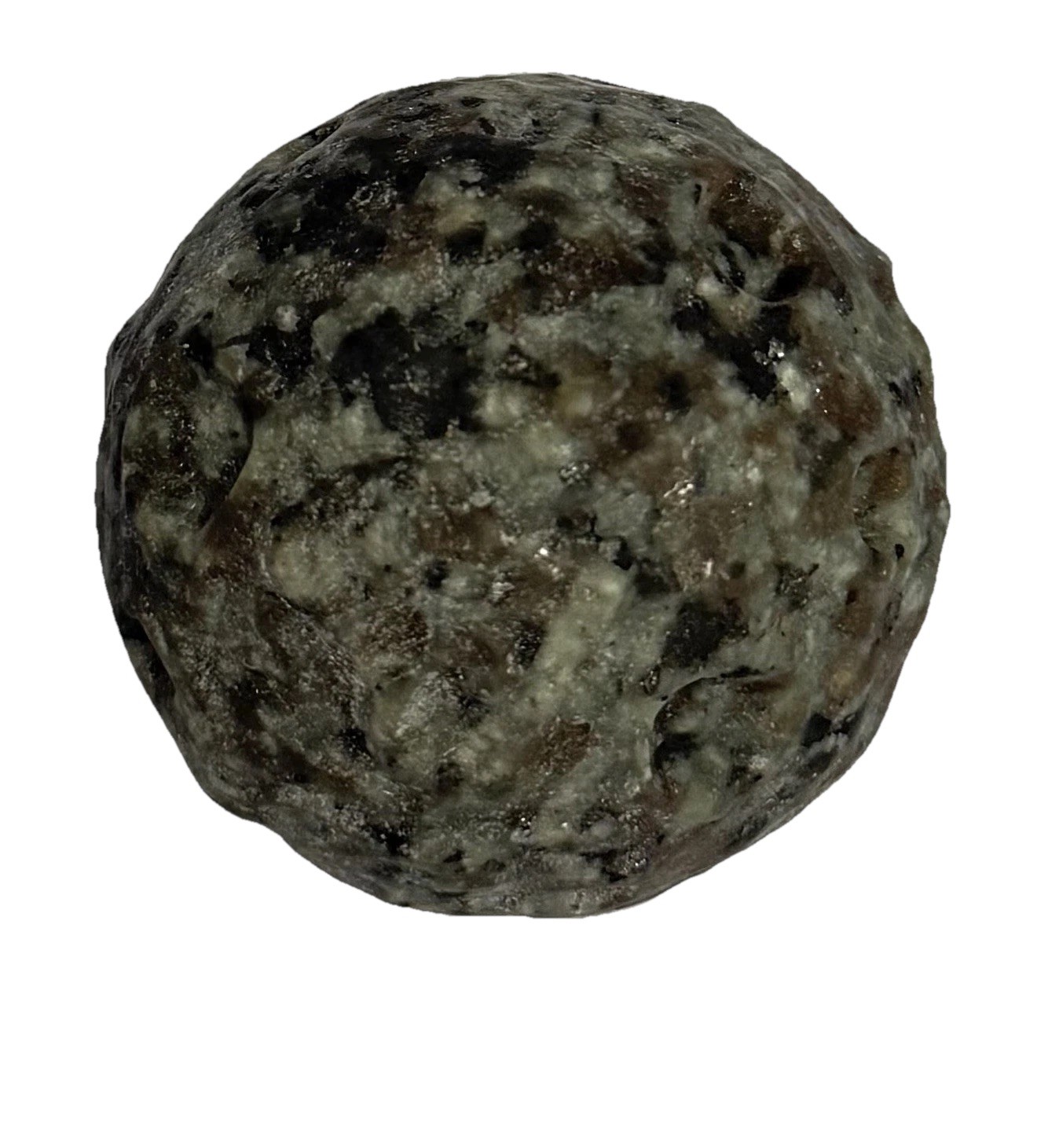 156 Yooperlite Moon Crystal Sphere UV Reactive With Holder