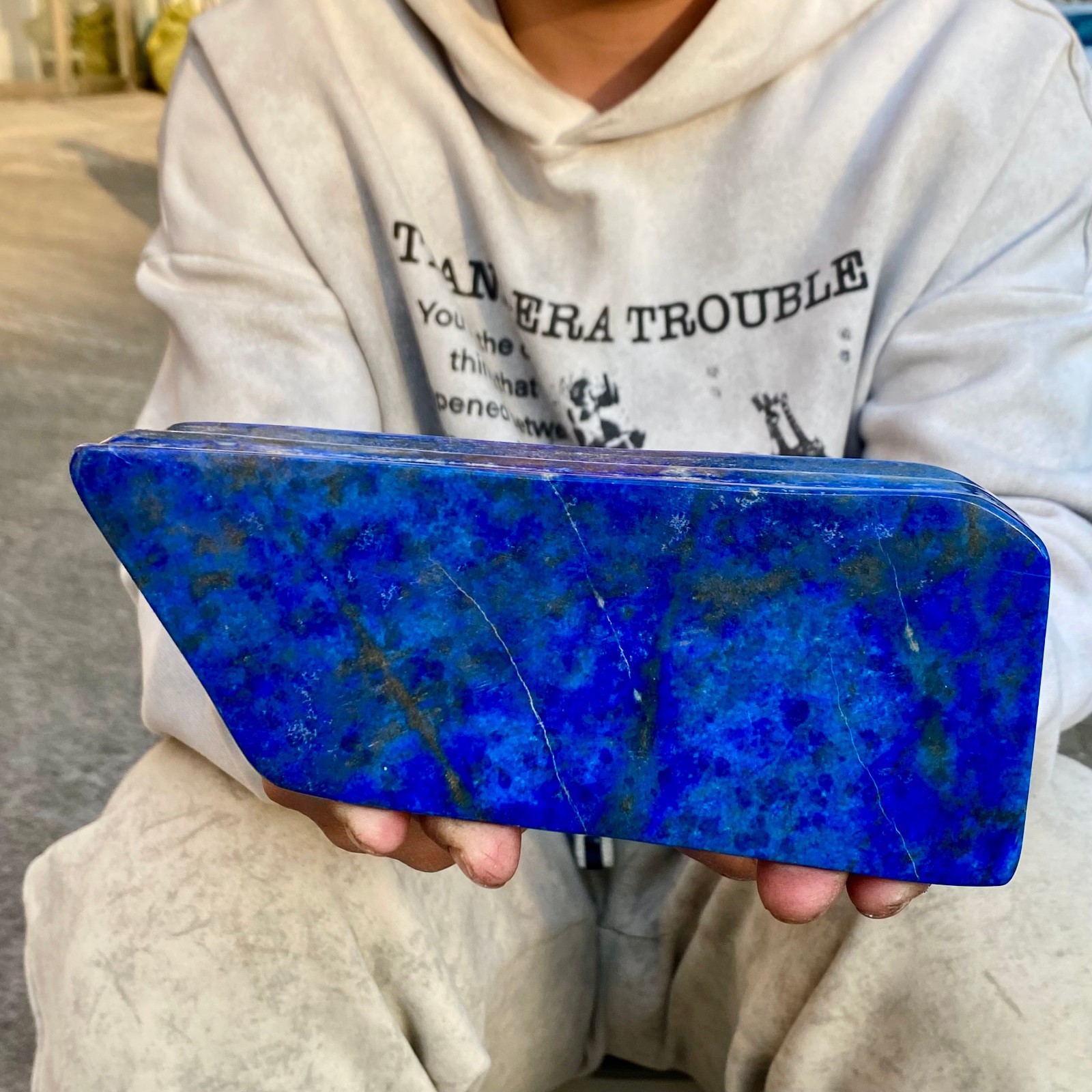 3.19LB Natural Stone Lapis Lazuli Freeform Polished Crystal Mineral Specimen
