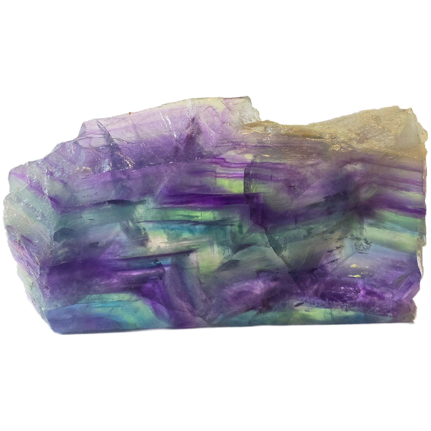 Medium Rainbow Fluorite Slab🌈 Polished Crystal Decor Display Stone