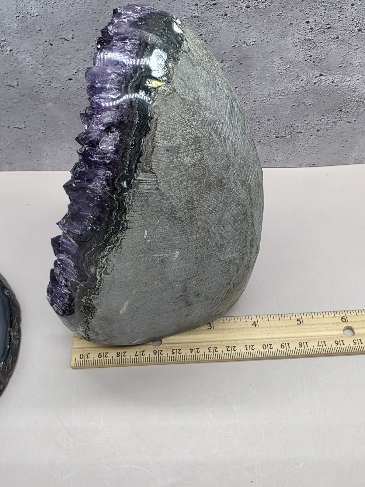 Uruguay Amethyst Geode Dark Purple Crystal Cluster Agate Slab Mine Direct 5LB +
