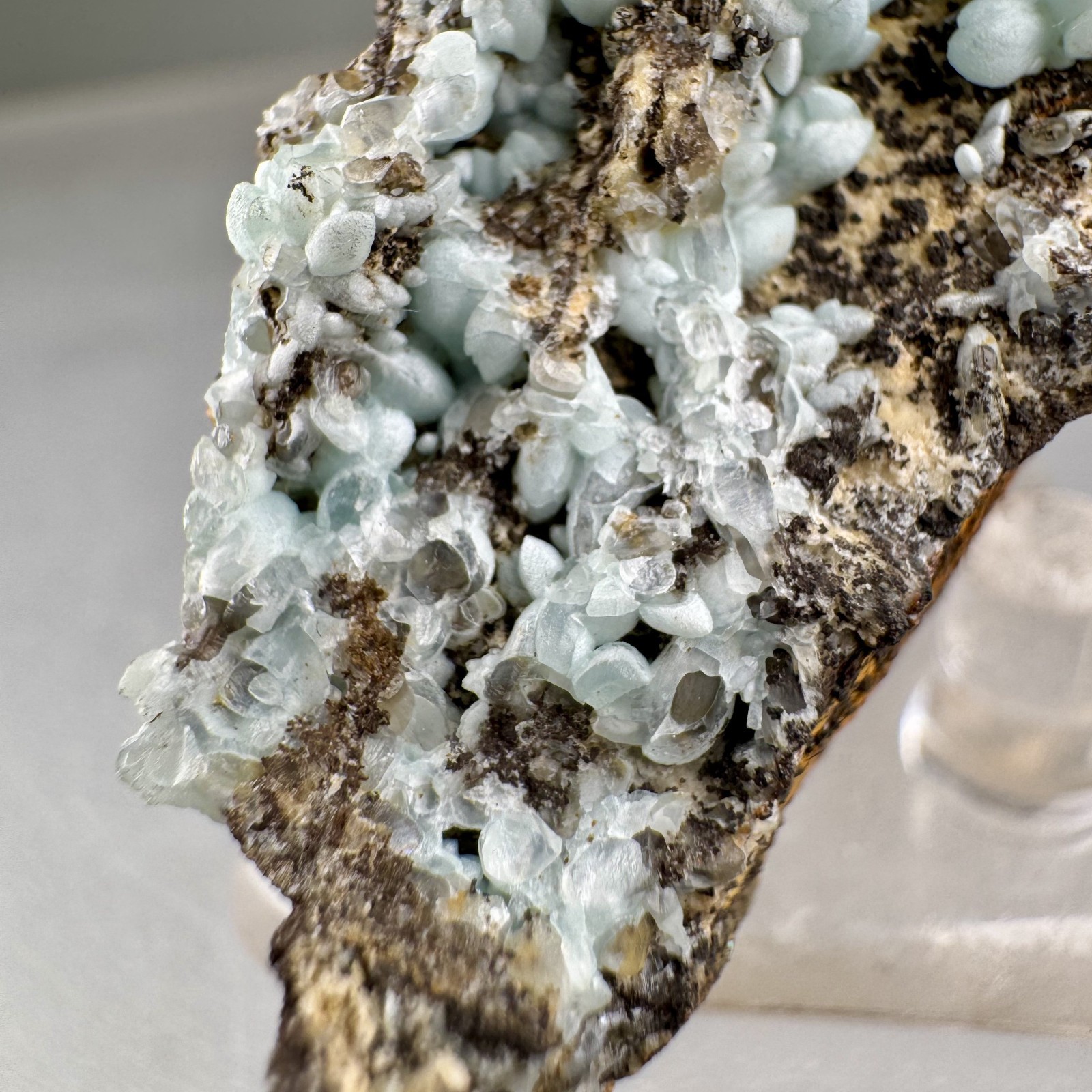 Nice Blue Smithsonite: Kelly Mine, Magdalena, Socorro Co., New Mexico- Classic!