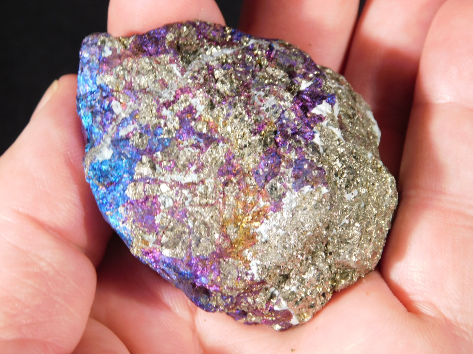 Bright IRIDESCENT Peacock Copper Chalcopyrite or Peacock Ore Mexico 165gr