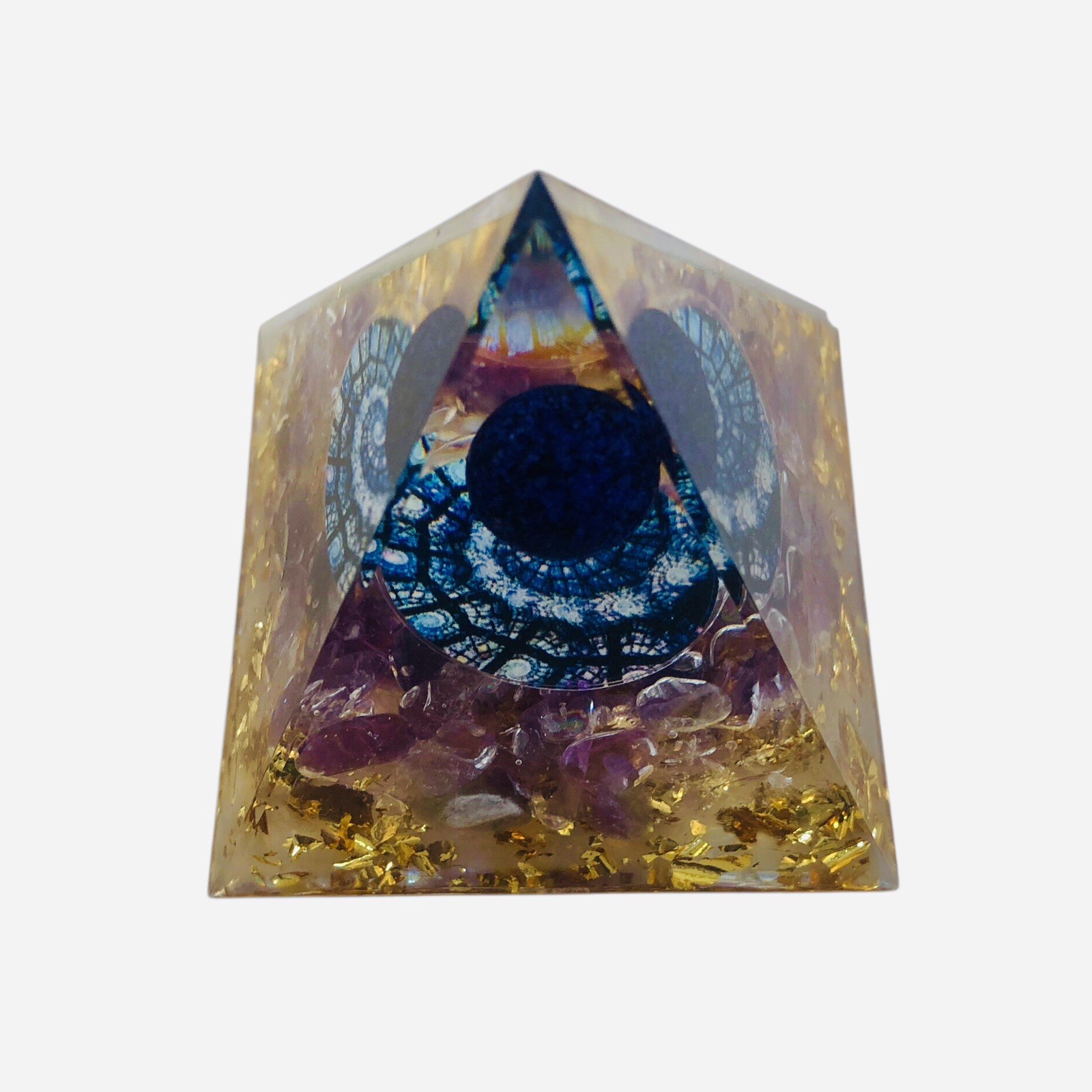 Orgone Mini Pyramid Energy Generator Emf Protection Healing Meditation Orgonite
