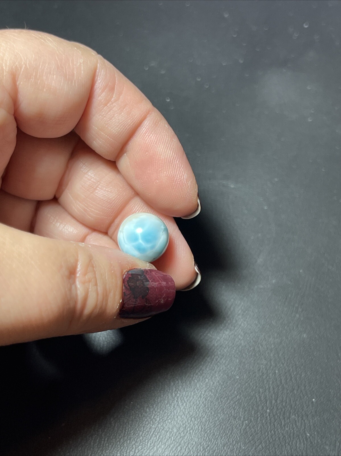 Larimar Mini Sphere Ball Orb Marble 12mm