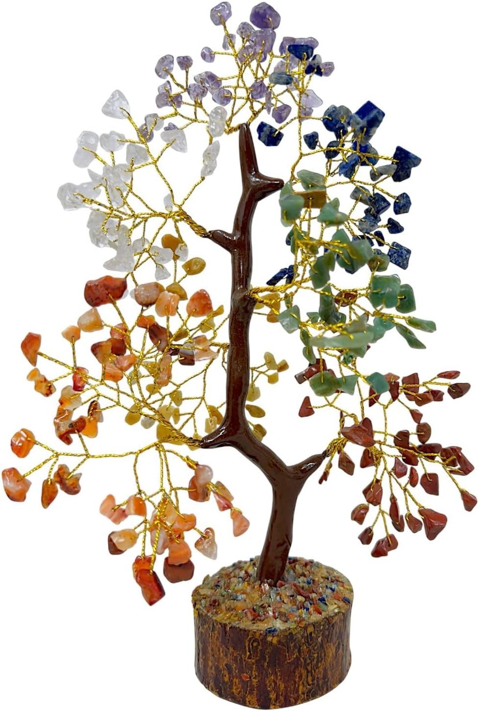 Crystal Tree 7 Chakra Tree of Life with Seven Gemstones Spiritual Gift for Women