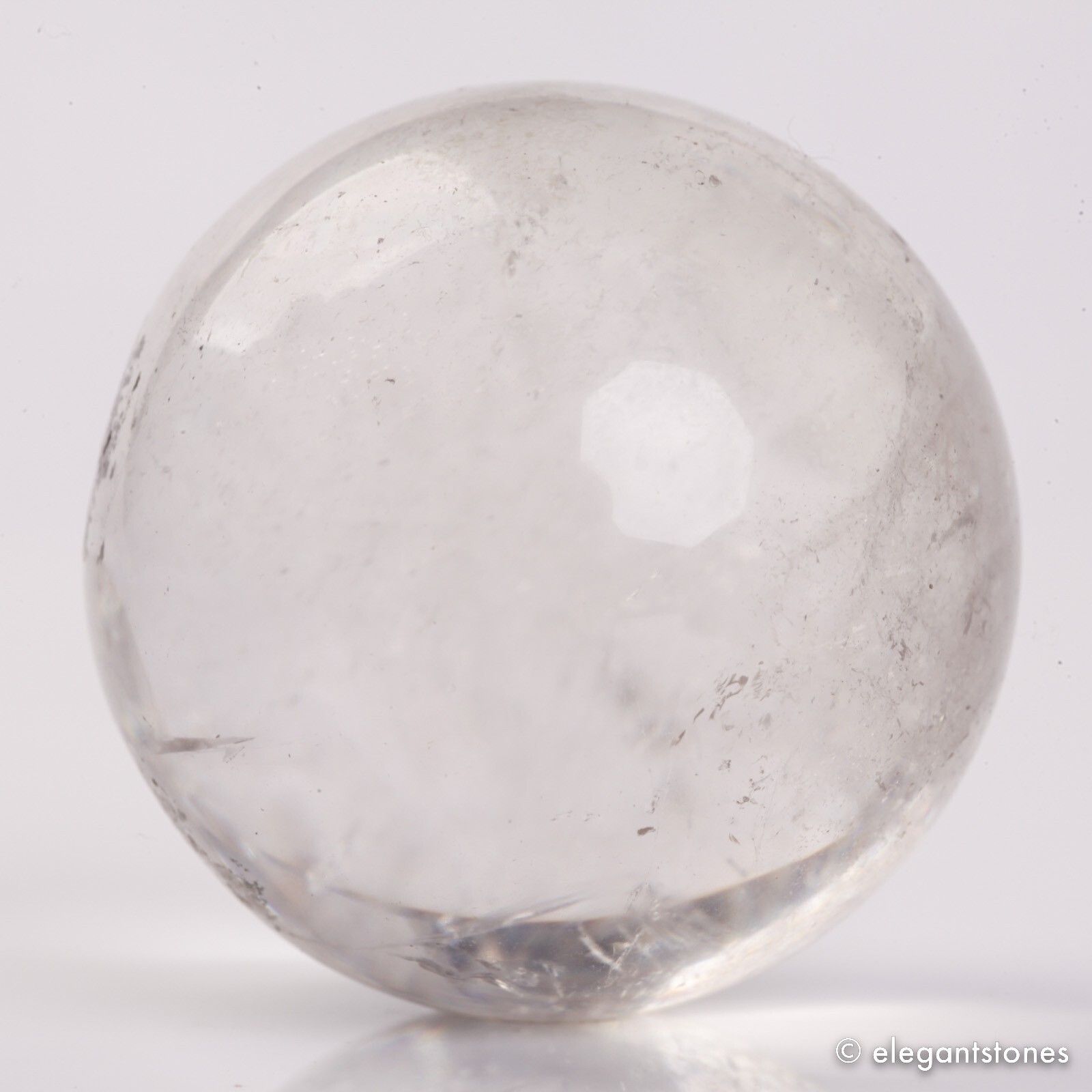 66g36mm Natural Garden/Phantom/Ghost/Lodolite Quartz Crystal Sphere Healing Ball