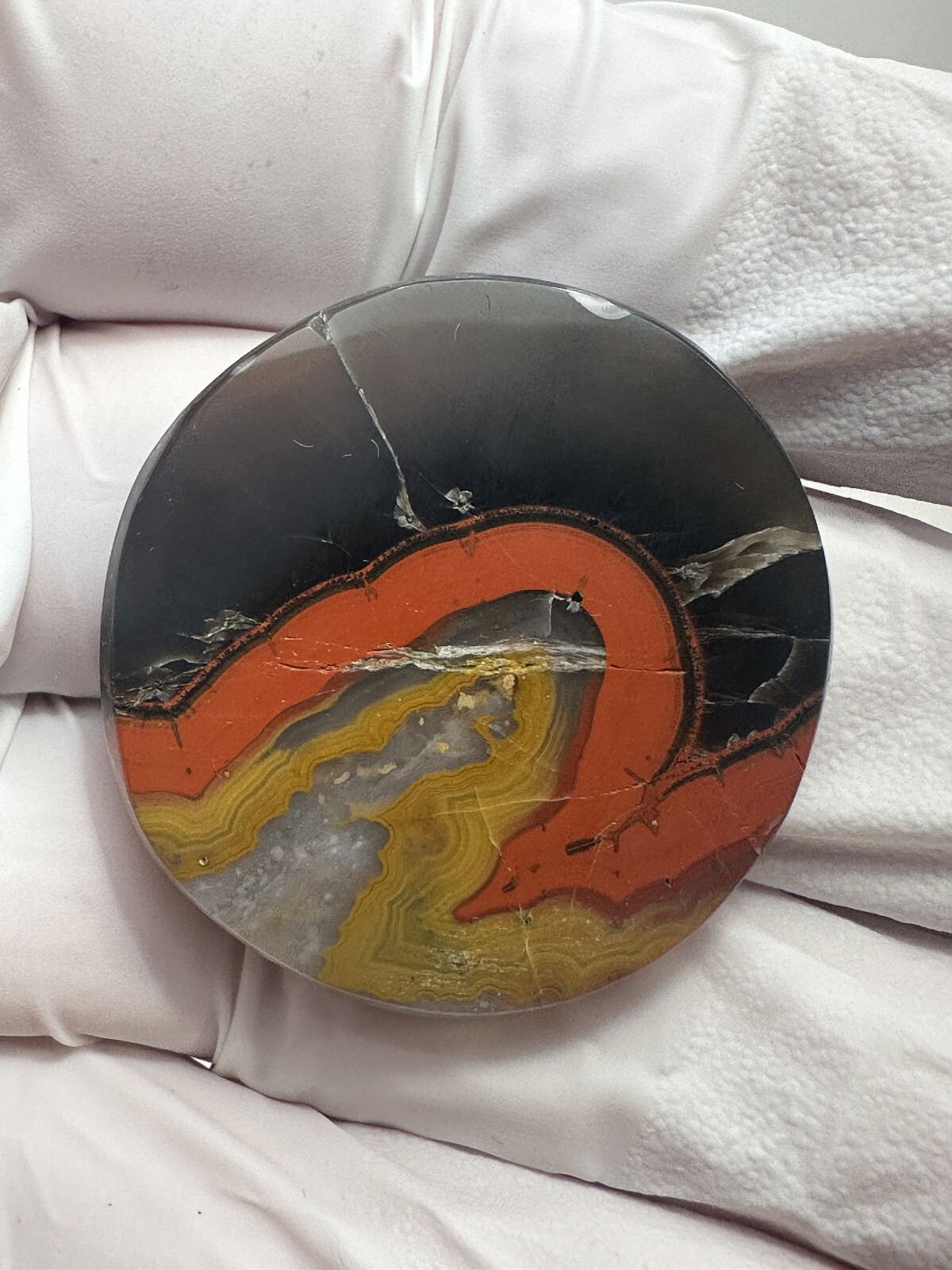 RARE ( 76.5 ct. ) Kentucky Agate Designer Cabochon from Estill County, Kentucky