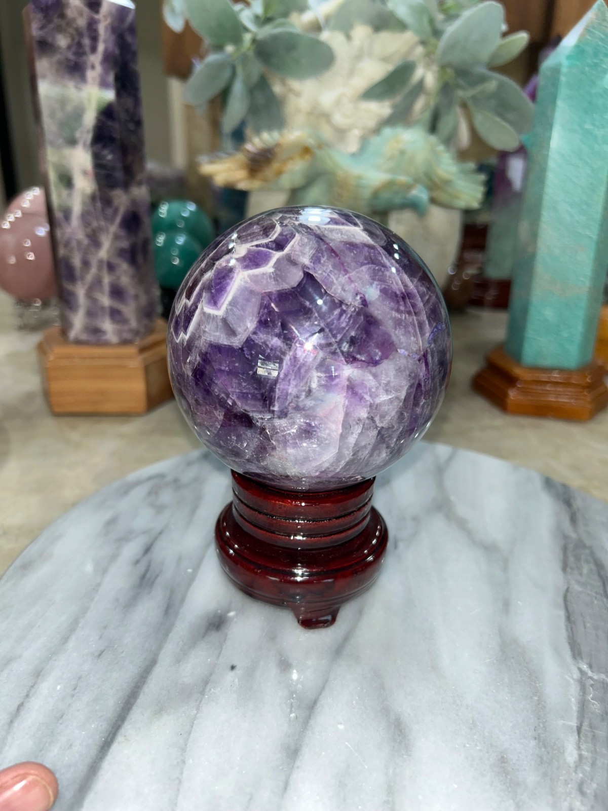 Dream AMETHYST sphere with stand