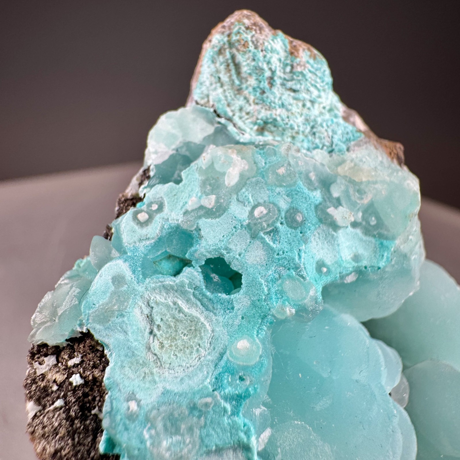 Vibrant Blue Smithsonite: Yanga Koubenza mines, Mfouati, Republic of Congo