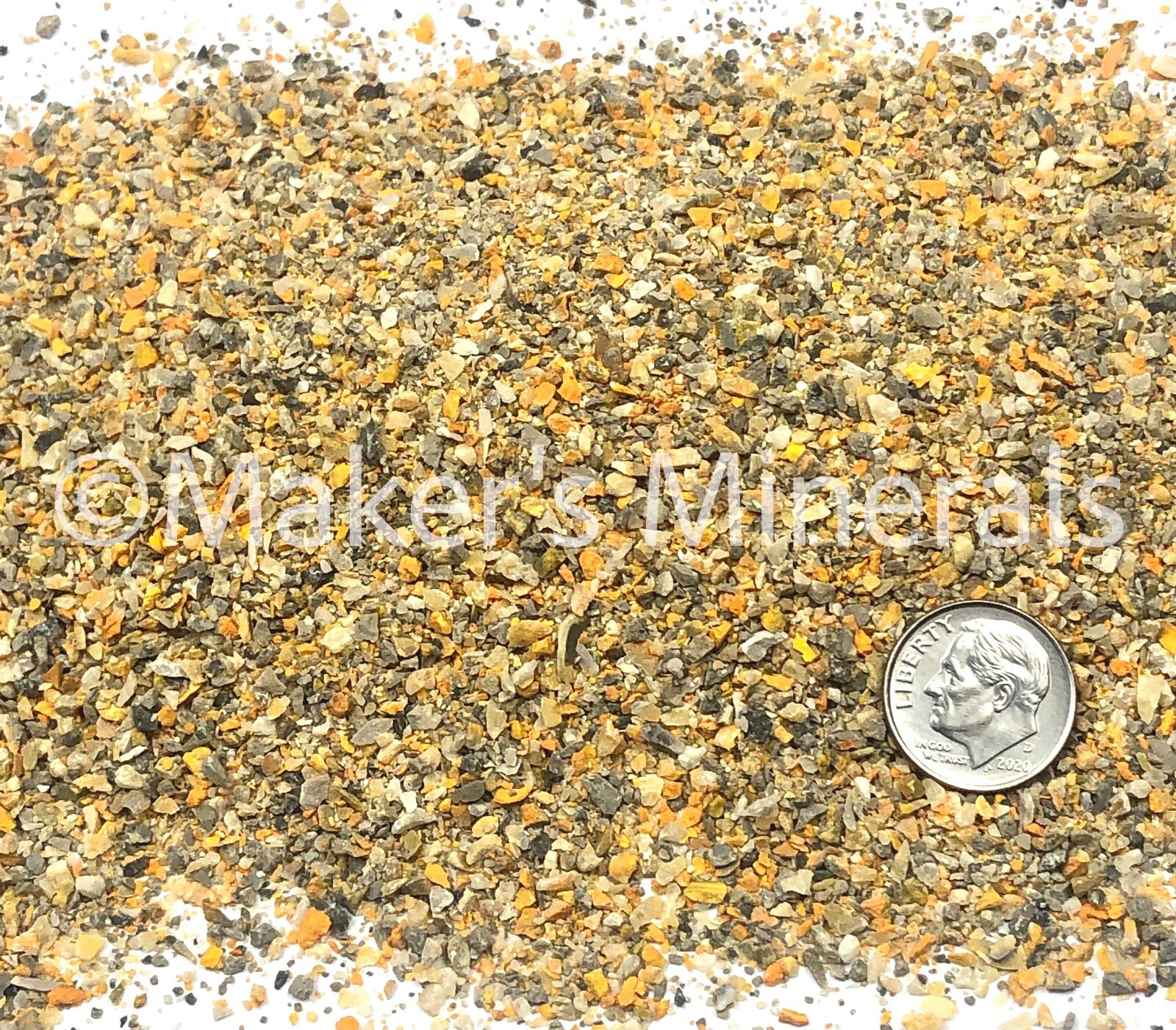 Crushed Bumblebee Jasper Sand, 2mm-0.25mm, for Rings, Woodworking Inlay, & Resin
