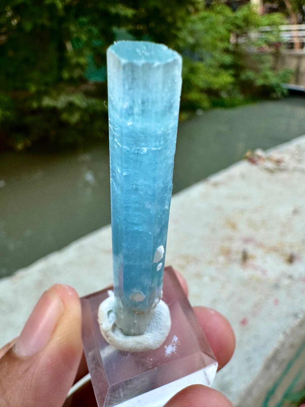 Natural Rich Blue Aquamarine Crystal , Shigar Valley , Skrdu @ Mineral Specimens