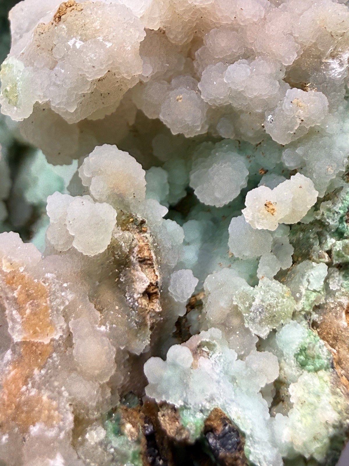 8” Druzy Mint Green Smithsonite Cluster — Indonesia