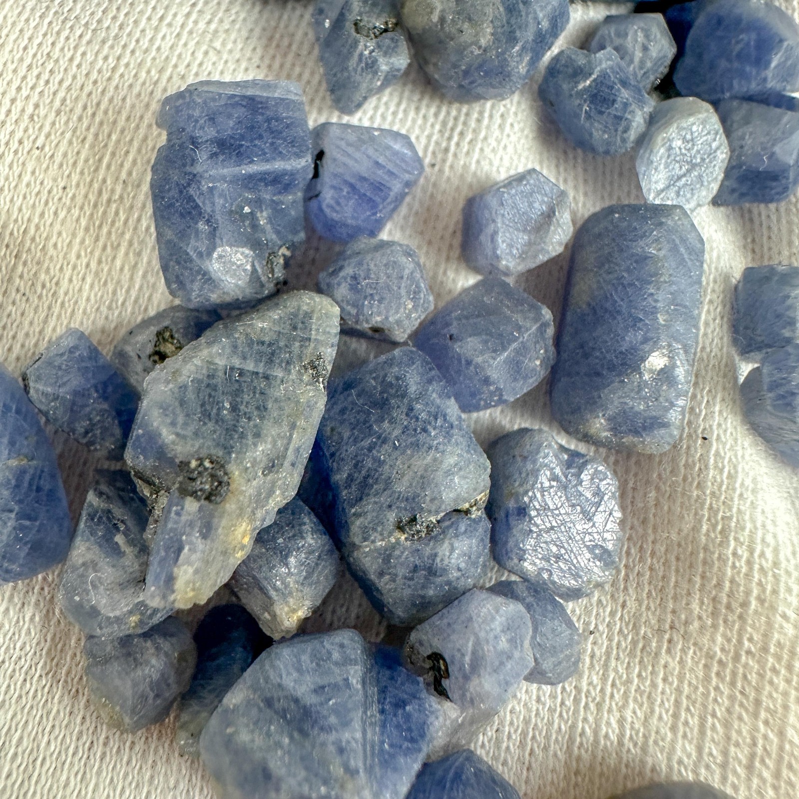 Natural Raw Blue Sapphire Crystal / September Birthstone / Communication