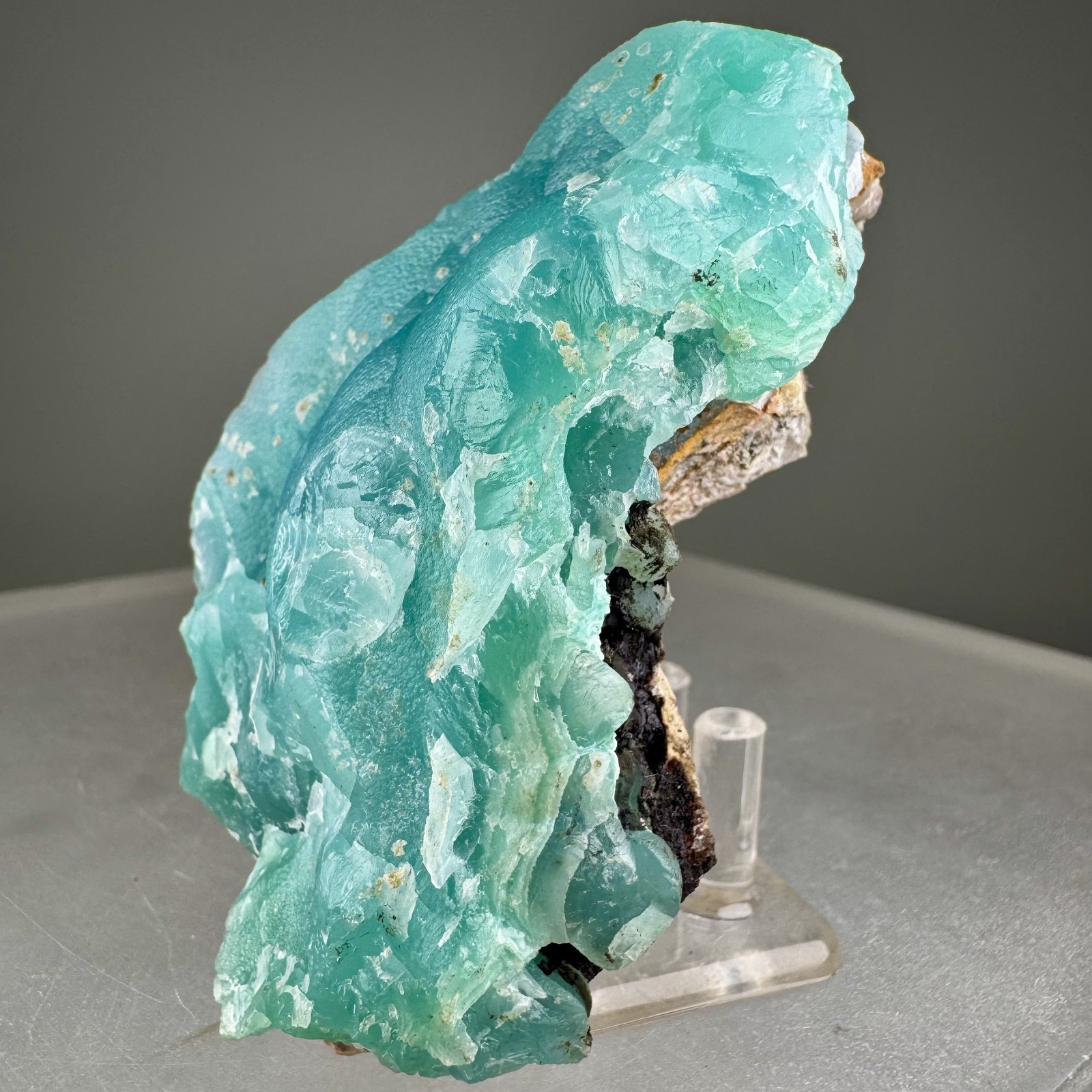 Fine Large Blue Smithsonite: Kelly mine, Magdalena, Socorro Co., New Mexico