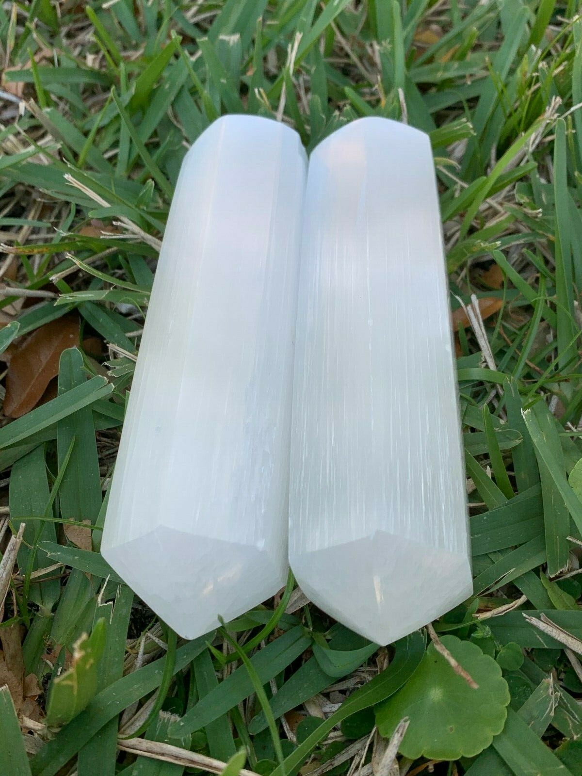 6″ Selenite Point, Point Selenite, Massage Wand, Fully Polished Selenite Point