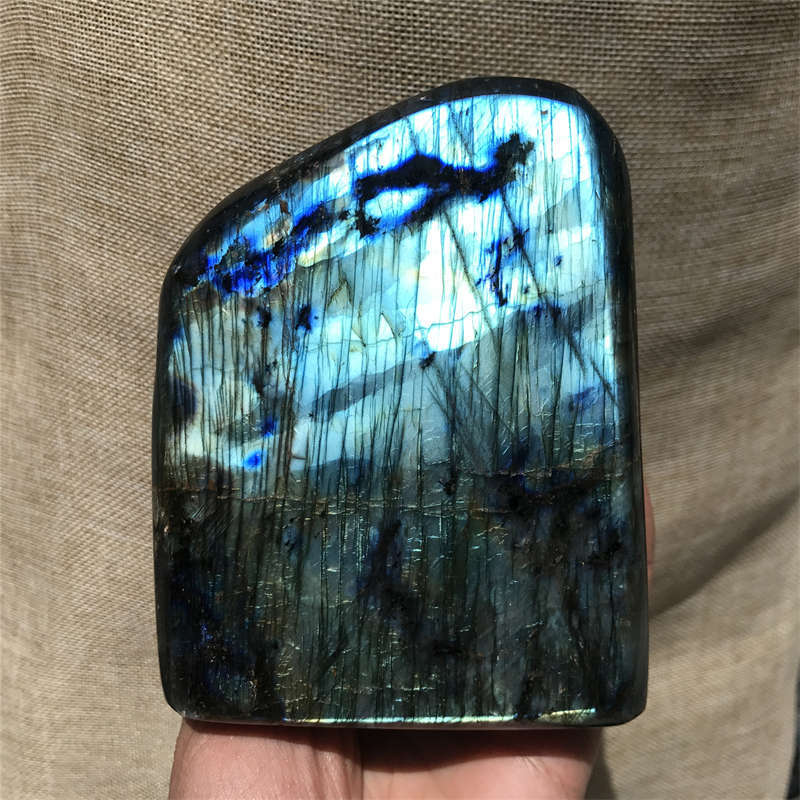 1.27kg Natural Labradorite Quartz Crystal Spectrolite Mineral Reiki healing