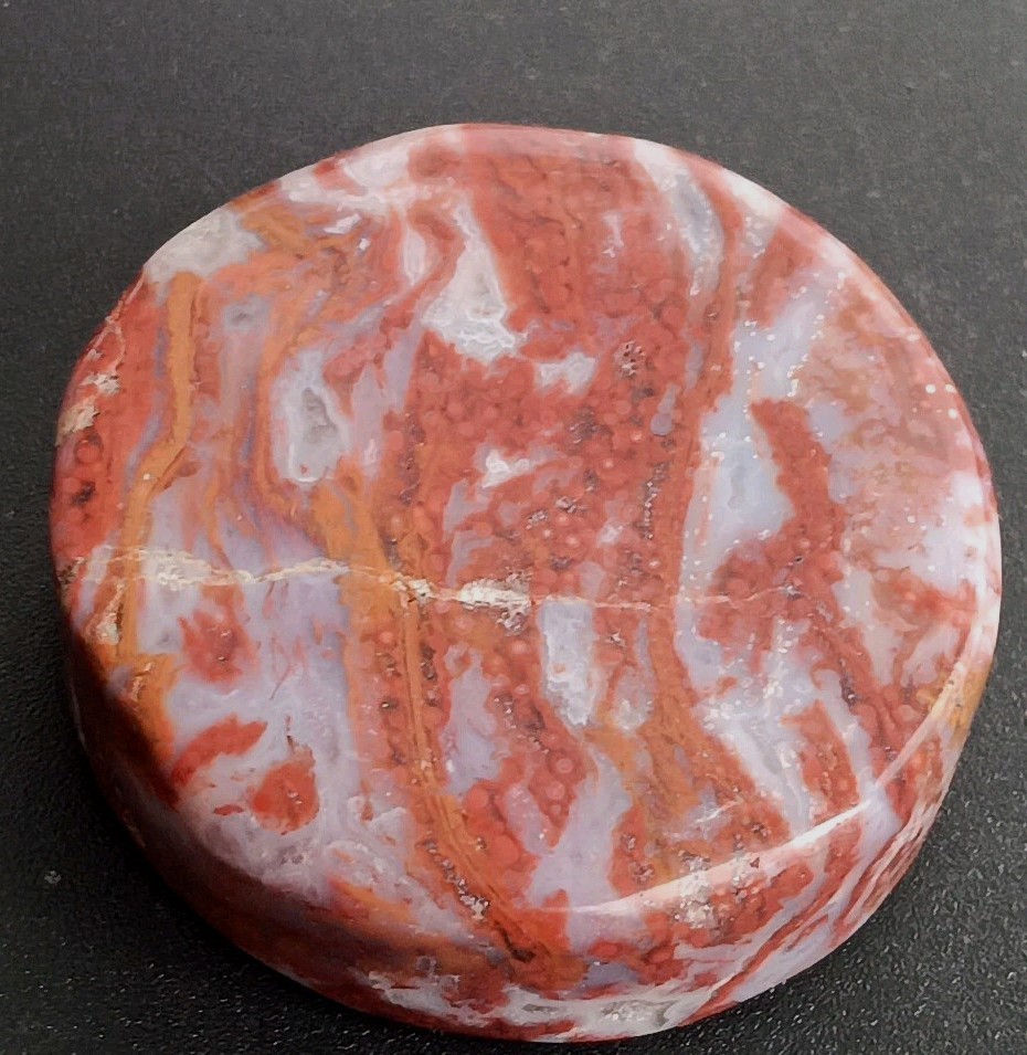 Cathedral Lace Agate Rare Mineral Mexico Mined 1-5/16″ Wide 1/4″ Thick