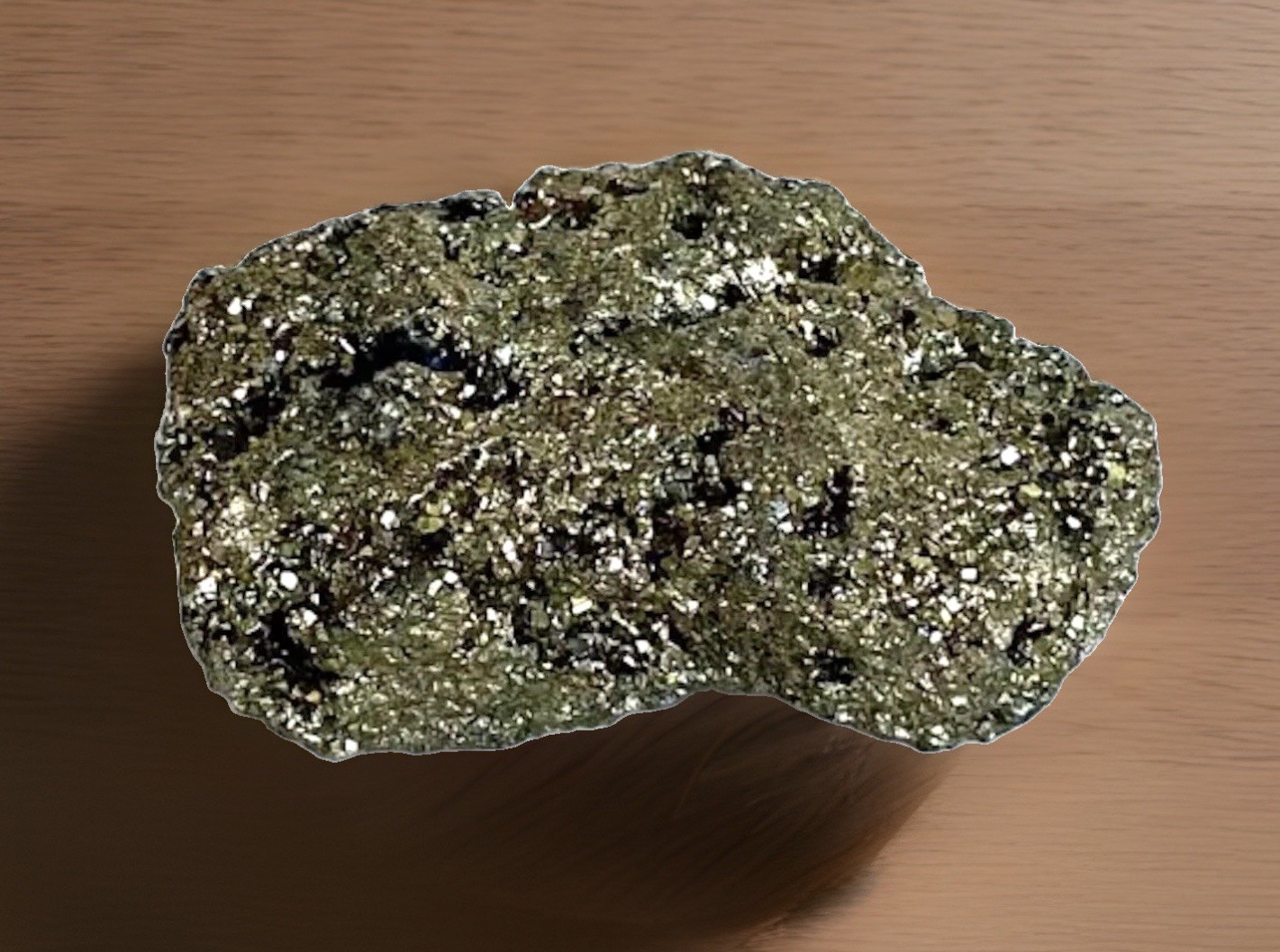 Fools Gold/Iron Pyrite Mineral Specimen Sample, 4-1/4″ x 1-7/8″ x 2-3/8″