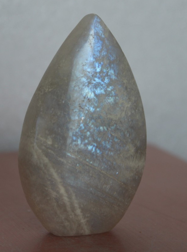 MOONSTONE TEARDROP FREEFORM 2.66 INCHES TALL/ 82 GRAMS