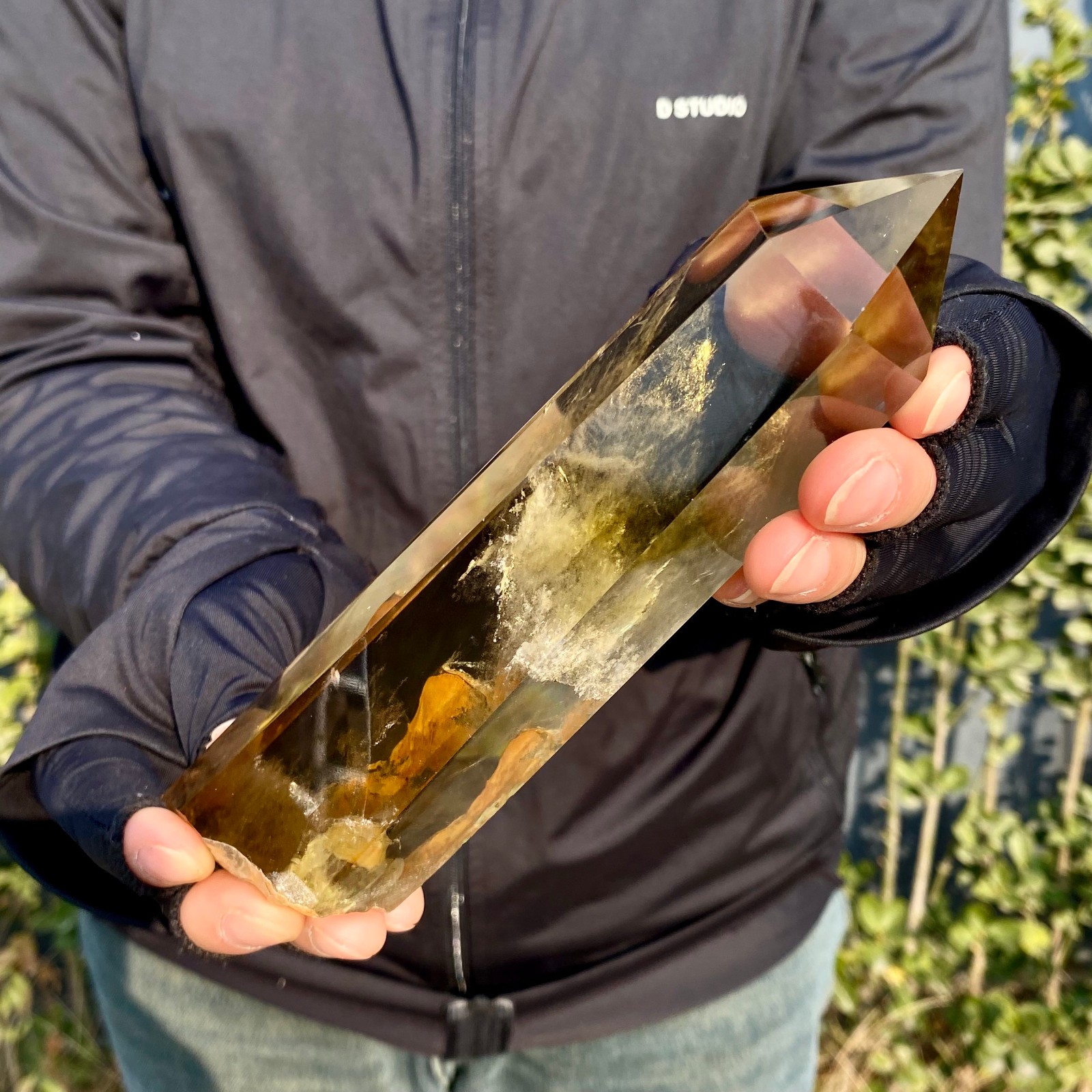 431G Citrine obelisk energy column Reiki healing